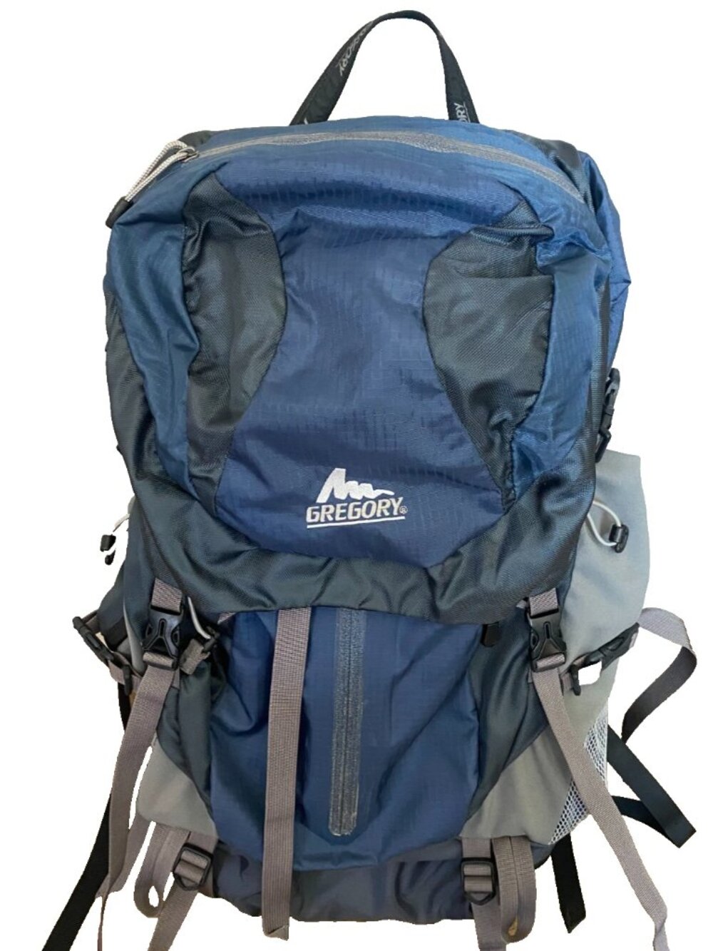 Gregory Zulu 55L Backpacking Pack Internal Frame Medium Navy/Grey Hiking Bag Vtg